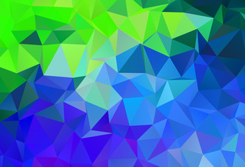 Light Blue, Green vector abstract mosaic backdrop.