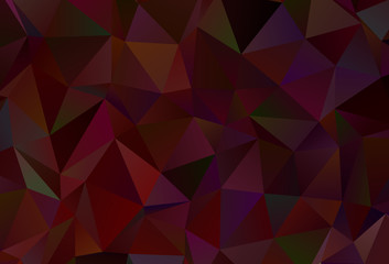 Obraz premium Dark Red vector triangle mosaic template.