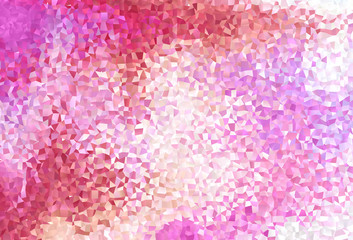Obraz premium Light Red, Yellow vector pattern in square style.