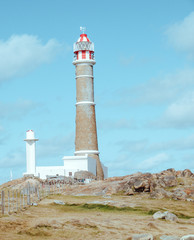 a view of a lighthouse of Cabo Polonio, Uruguay
