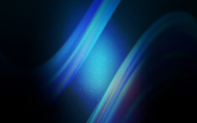 Dark BLUE vector layout with cosmic stars. Shining illustration with sky stars on abstract template. Pattern for astronomy websites.