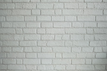 A texture background of white brick wall
