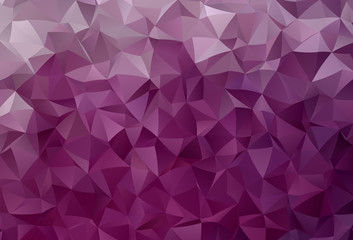 Dark Pink vector polygon abstract background.