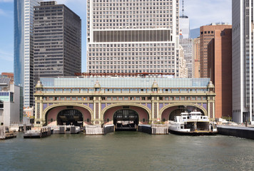 Battery Maritime Building from Hudson river, Lower Manhattan