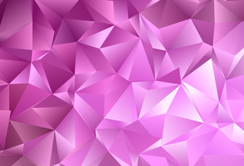 Light Pink vector background with polygonal style.