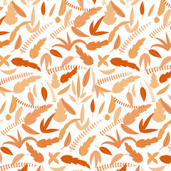 Obraz premium Abstract Branches with leaves pattern background.
