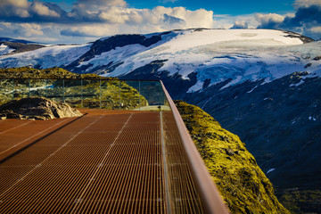 Mountains view from Dalsnibba viewpoint, Norway