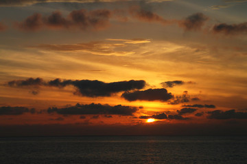 Sonnenuntergang über dem Ozean