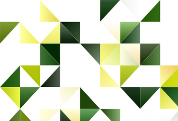 Light vector template with crystals, triangles.