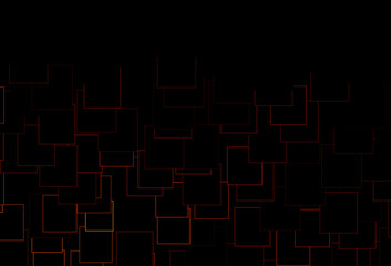 Dark Yellow, Orange vector pattern in square style.
