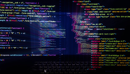 Program source code that is ejected from the laptop screen.Which programmers can develop into...