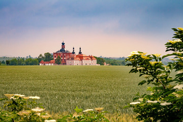 Museum and Gallery of the Northern Pilsen Region at Marianska Tynice. It is a former pilgrimage destination in Bohemia, now the Czech Republic, with the Baroque Church built 18th century. T&yacute;nec, CZE