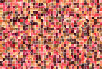 Dark Red, Yellow vector backdrop with rhombus.