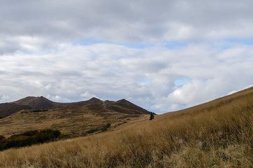 Panorama z połoniny Wetlińskiej Bieszczady
