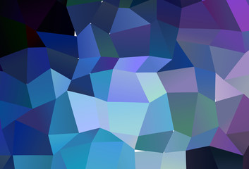 Dark Pink, Blue vector low poly layout.