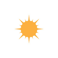 Sun icon graphic design template vector isolated