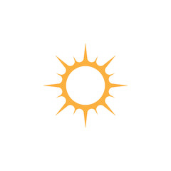 Sun icon graphic design template vector isolated