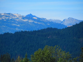 panoramic view of the mountains