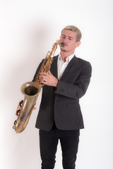 Obraz premium studio portrait of a musician