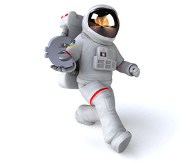 Fun astronaut - 3D Illustration