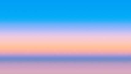 Blue sky background gradient day, abstract horizon.