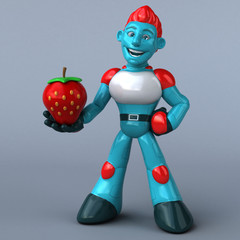 Red Robot - 3D Illustration