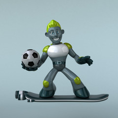 Green Robot - 3D Illustration