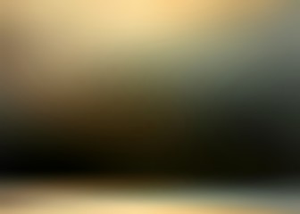 Defocused low light reflection in dark wall and floor. Secret room 3d thriller background.