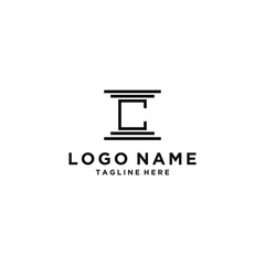 logo design inspiration for companies from the initial letters of the C logo icon. -Vector