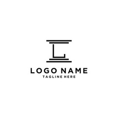 logo design inspiration for companies from the initial letters of the L logo icon. -Vector