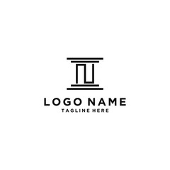 logo design inspiration for companies from the initial letters of the N logo icon. -Vector