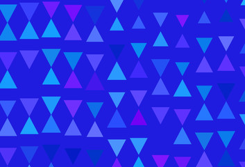 Fototapeta premium Light Pink, Blue vector layout with lines, triangles.
