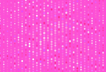 Light Pink vector texture with disks.