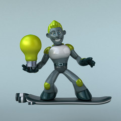 Green Robot - 3D Illustration