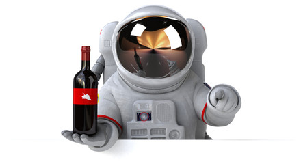 Obraz premium Fun astronaut - 3D Illustration