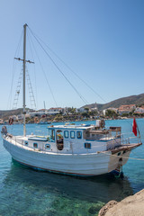 Naklejka na ściany i meble Traditional Turkish boat, Datca