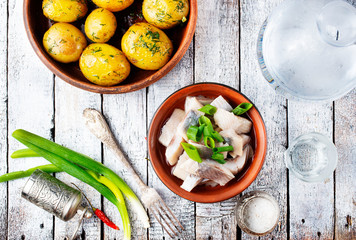 herring with potato