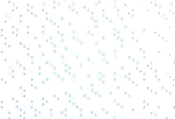 Light Blue, Green vector background with math characters.