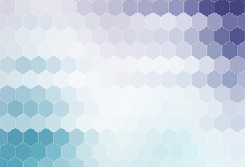 Light Pink, Blue vector layout with hexagonal shapes.