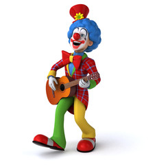 Fun clown - 3D Illustration