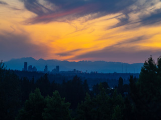 Seattle Skyline Sunset