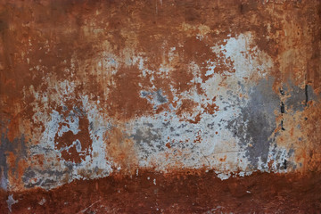 Cracked paint old rusty wall texture