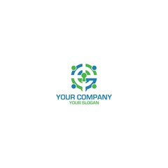 G Lock Community Logo Design Vector