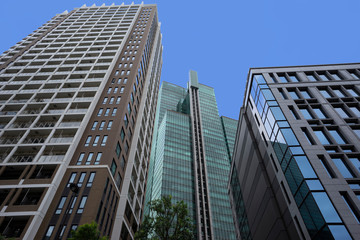 東京の風景　六本木エリアの高層ビル
