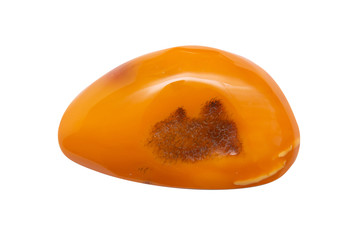 Antique genuine natural Baltic amber stone jewelry brooch