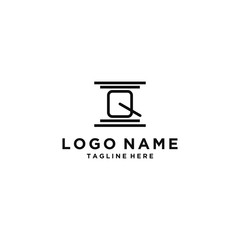 logo design inspiration for companies from the initial letters of the Q logo icon. -Vector
