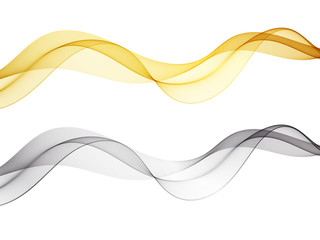 Abstract set of backgrounds with colored lines and waves Vector eps10