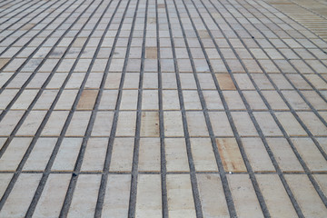 Concrete paver block floor pattern for background