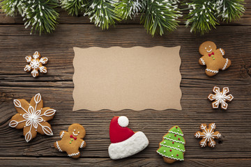 Top view christmas ornament with mock-up