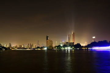 Naklejka premium Bangkok city at night